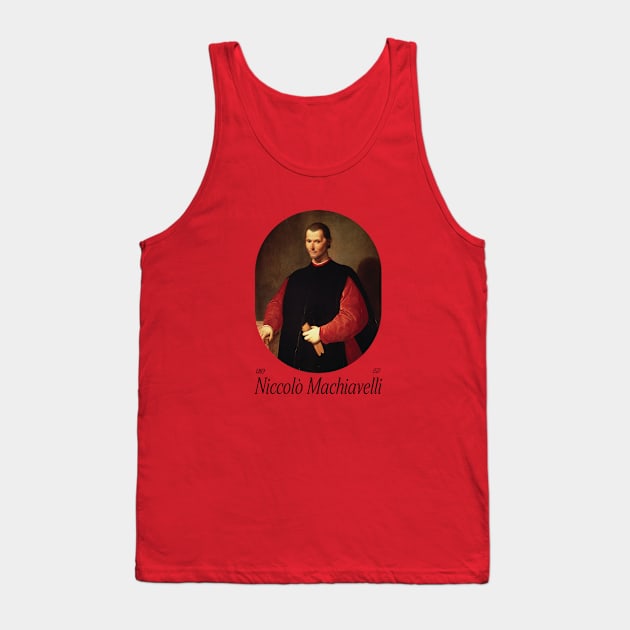 Niccolo Machiavelli Tank Top by WrittersQuotes